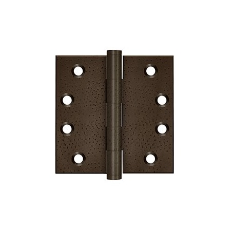 Deltana 4 Height X 4 Width Square Corner Mortise Hinge Plain Bearing White Dark PR DSB410WD